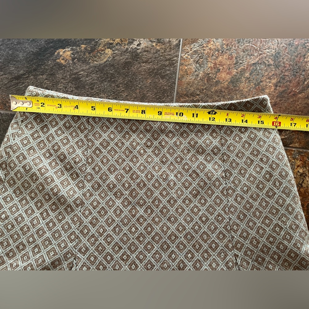 Boden A-Line Skirt in Gray Diamond Pattern - Picture 12 of 16